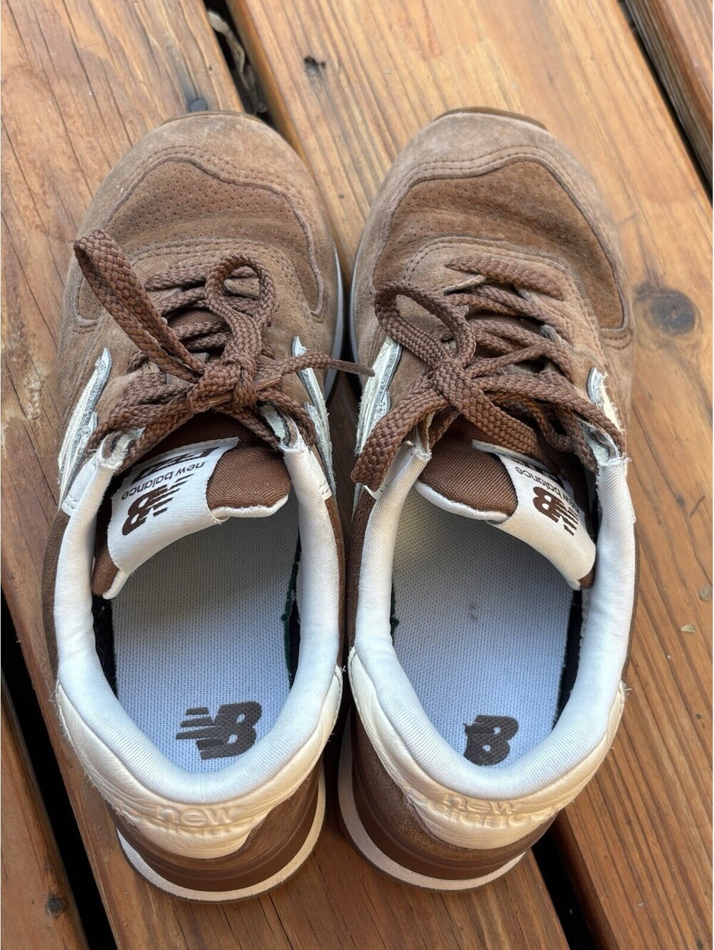 New Balance 574 True Brown Classics Suede Women Size 7 - Picture 7 of 9